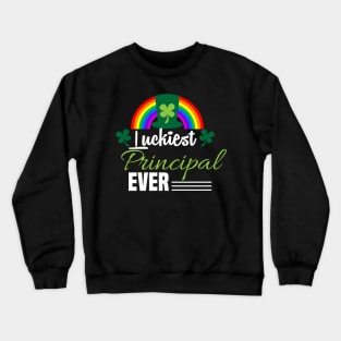 luckiest principal ever st patricks day Crewneck Sweatshirt